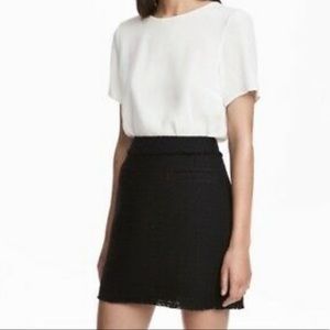 Black tweed skirt